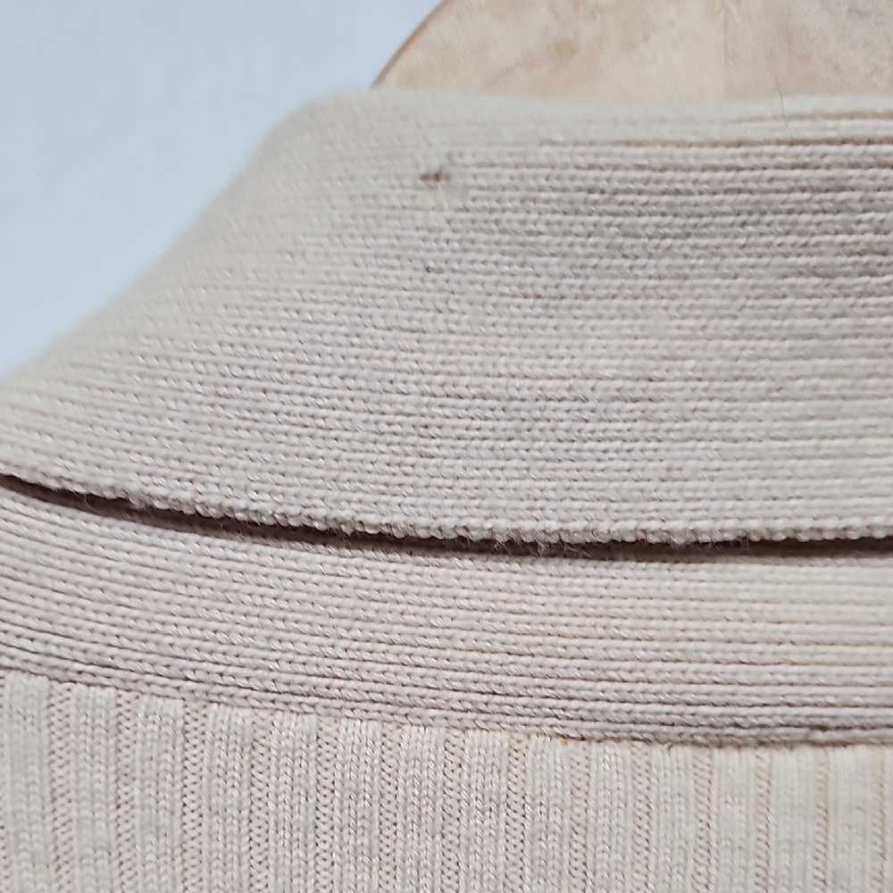 Tory Burch Beige Ribbed Cardigan - Picture 10 of 16
